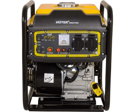 Генератор инверторный 2.7 кВт 220 В бак 10 л ручной стартер DN2700i HUTER Фотография_1