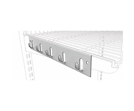 Панель с крючками для гардеробной системы ПАКС Титан, белая, 68х600х31 мм Фотография_1