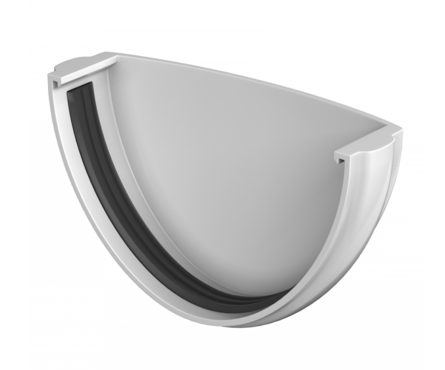 Заглушка желоба ТехноНИКОЛЬ ПВХ, белый Фотография_1