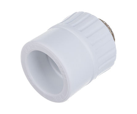 Муфта PPR комб. разъемная наружная 32х3/4 белый Фотография_1