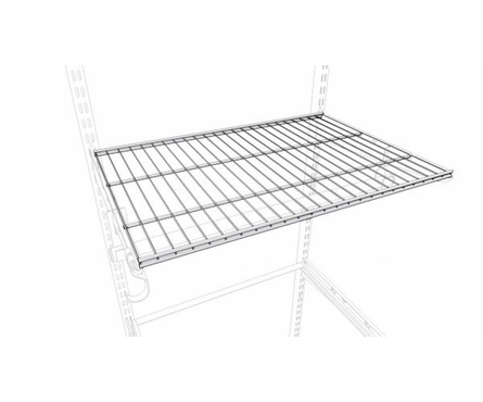 Полка сетчатая для гардеробной системы ПАКС Титан белая, 603х406х15 мм Фотография_1