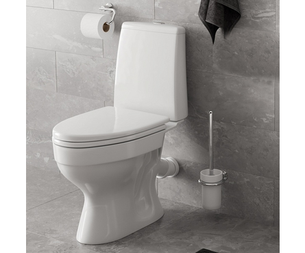 Унитаз-компакт W101 косой выпуск+сиденье полипропилен GESSO Фотография_1