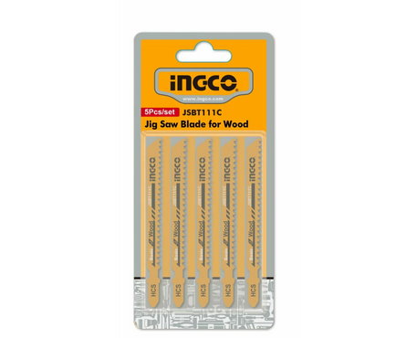 Пилки для лобзика по дереву INGCO JSBT111C (5 шт/уп) Фотография_1