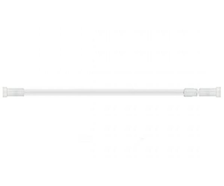 Карниз для ванной прямой 1.40x2.60 м алюминий белый телескопический F8923 FRAP Фотография_1