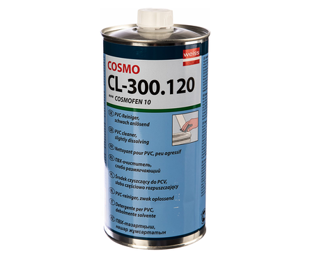 Очиститель слаборастворяющий для ПВХ Cosmofen 10 CL-300120, 1 л Фотография_0