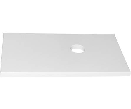 Тумба подвесная Аврора 90 белая со столешницей Фотография_2