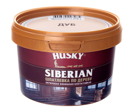 Шпатлевка по дереву HUSKY цвет дуб, финишная, акриловая, влагостойкая, -20°C (0.4 кг) Фотография_1