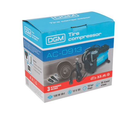 Компрессор автомобильный 12 В, 10 атм, 35 л/мин AC-0913 DGM Фотография_4