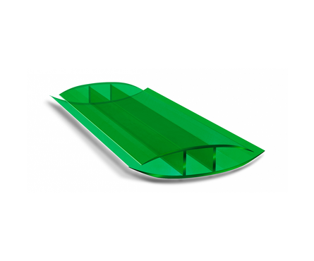 Профиль для поликарбоната Н-6-8 мм, зеленый, 6 м Фотография_0