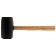Киянка USP, 0,34кг резиновая черная с деревянной ручкой Фотография_0