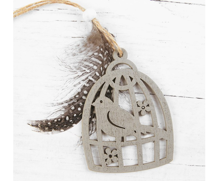 Подвеска декоративная Птичка в клетке Фотография_2