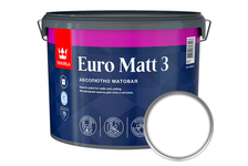 Краска ВД Tikkurila Euro Matt 3 интерьерная, латексная, глубокоматовая (9 л)