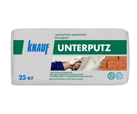 Штукатурка цементная фасадная KNAUF Унтерпутц 25 кг Фотография_0
