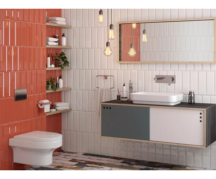 Плитка облицовочная Gracia ceramica Metro white wall 01v белая, 100х300 мм, 1 сорт Фотография_2