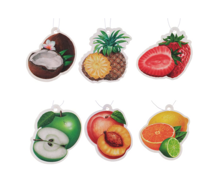 Ароматизатор автомобильный картонный подвесной фрукты NEW GALAXY Фотография_2