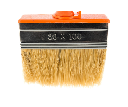 Кисть-макловица 30х100 мм натуральная щетина, пластмассовый корпус, пластмассовая ручка Sparta Фотография_1