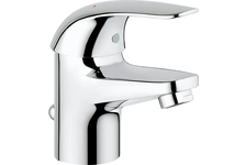 Смеситель для умывальника GROHE Euroeco с донным клапаном, хром 