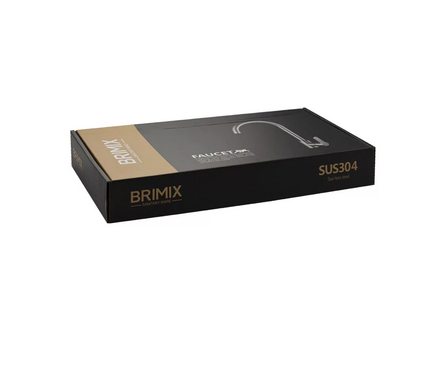 Смеситель для кухни однорычажный BRIMIX высокий гусак сатин 9304 Фотография_3