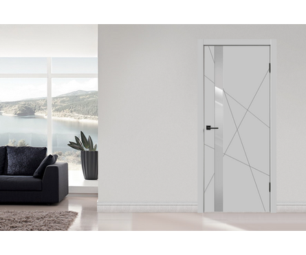 Дверь Scandi SZ1 светло-серый (800 мм, 2000 мм, 40 мм, эмаль) Фотография_1