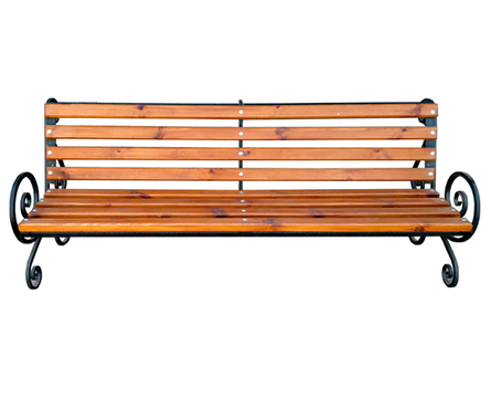 Скамейка кованая со спинкой 2000х740х900 мм Беседа Фотография_1