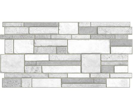 Панель ПВХ стеновая 3D Камень Гранит серый 969х484х0,4 мм 0,4689 м² (10 шт. уп.) Фотография_0
