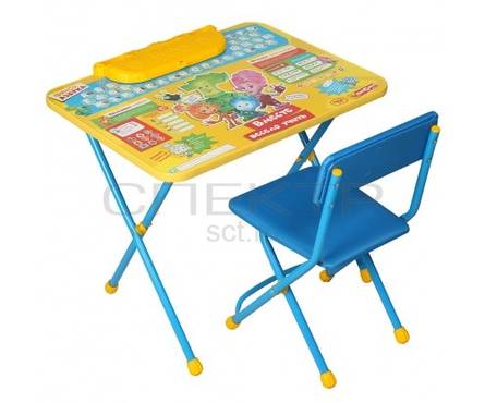 Мебель детская Фиксики (стол+стул мягкий+пенал ) Азбука Ф1А Ники