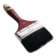 Кисть плоская Santool Мастер 4 черная, натуральная щетина, деревянная ручка, 100 мм Фотография_0