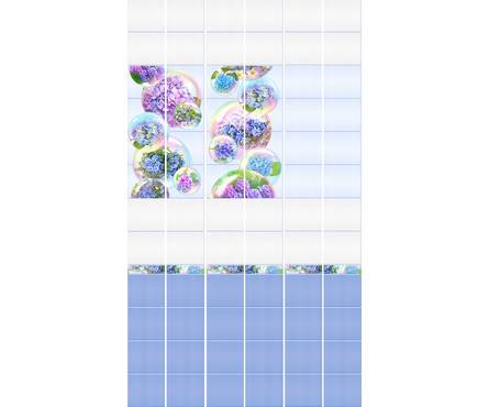 Панель ПВХ Алеста Голубая-ФОН Starline 2700x250x8 мм Фотография_1