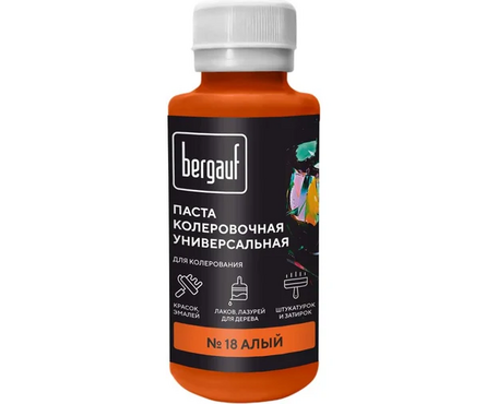 Колер красный алый BERGAUF 100 мл Фотография_0