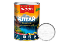 Масло-бальзам для дерева WOOD Extra Алтай Эдельвейс белая БАЗА А 0.75 л 