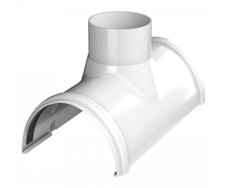 Воронка желоба ТехноНИКОЛЬ ПВХ, белый Фотография_1