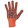 Перчатки трикотажные Долони Звезда Оранжевые с ПВХ-рисунком 7 класс Фотография_0