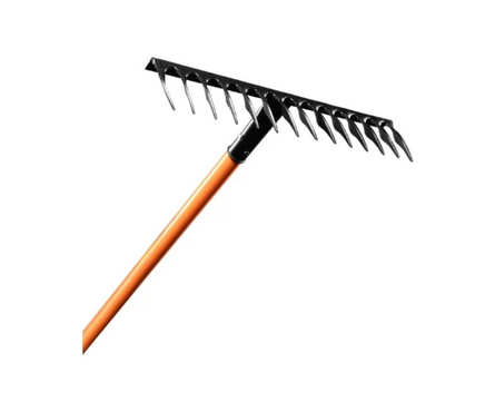 Грабли садово-огородные 14 витых зубцов с фиберглассовым черенком ВИХРЬ Фотография_3