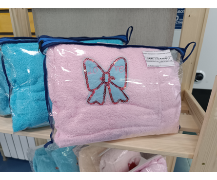 Парео махровое с вышивкой в сумке Фотография_2