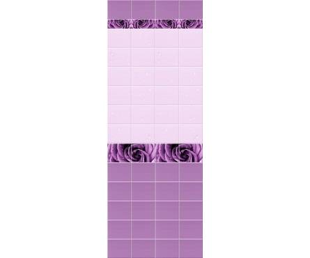 ПВХ Панель UNIQUE 3D 2700*250*8мм Капли Росы Фиолетовый Декор из 2 шт. (Разнотон )( уп. 12 шт.) Фотография_0