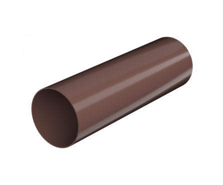 Труба водосточная Технониколь ПВХ коричневая, 3 м Фотография_0