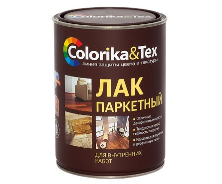 Лак паркетный алкидно-уретановый Colorika&Tex матовый 0.8 кг Фотография_1