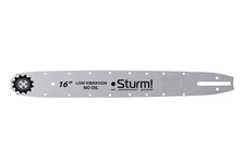 Пильная шина Sturm! SB1650380PO-OL 16, паз 1.3 мм, 3/8, 59 звеньев, хвостовик PO (безмасляная)