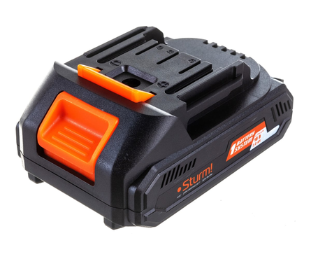 Аккумулятор STURM 18 В; 2 Ач; Li-Ion, подходит для всех инструментов  Фотография_1