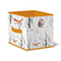 Коробка тканевая для хранения 31х31х31 см без крышки оранжево-белая FOREST FRIENDS Фотография_0