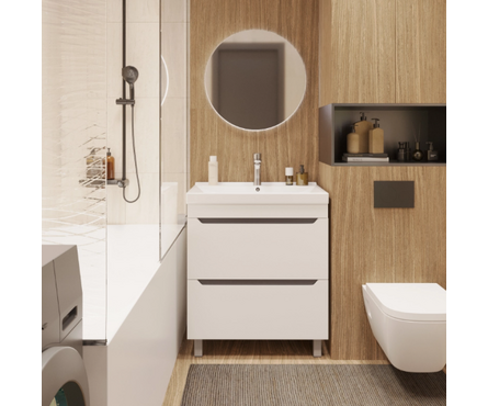 Тумба для ванной Лайн 70 2 ящика с умывальником Марго-70 Фотография_2