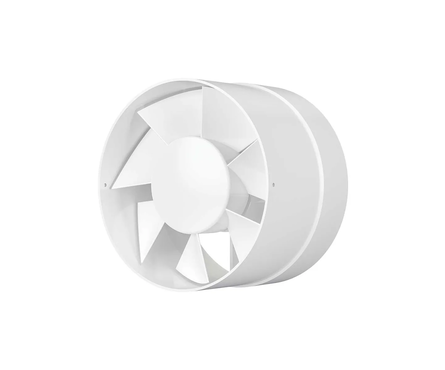 Вентилятор осевой вытяжной канальный d 125 мм белый VP5 AURAMAX Фотография_1