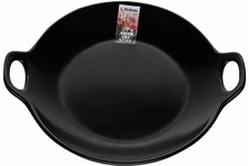 Тарелка-блюдо керамическая ASIAN 24х20.3х4.5 см, черная 