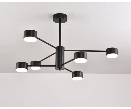 Люстра светодиодная GUSTA 6xGX53 780х300 мм черная IP20 ESTARES Фотография_1