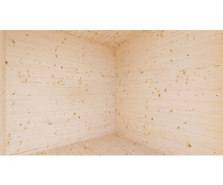 Хозблок из массива сосны с дровницей 4х2.2 м ТЕХНОНИКОЛЬ Фотография_2