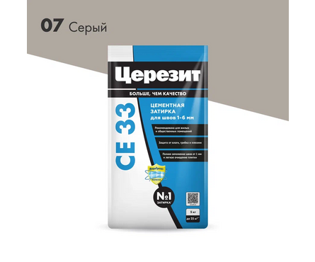 Затирка ЦЕРЕЗИТ CE33 серая 5 кг  Фотография_2