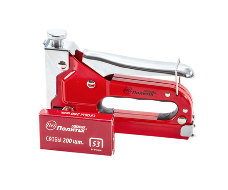 Степлер мебельный металлический тип скобы 53, 4-14 мм Quality ПОЛИТЕХ Фотография_2