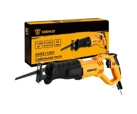 Пила сабельная 1100 Вт, 0-2800 об/мин, распил 150 мм DKRS1000V DEKO Фотография_3