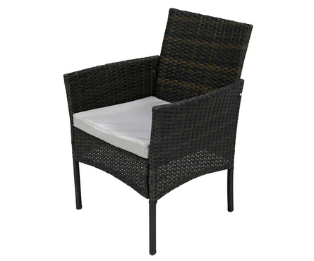 Мебель садовая из исусственного ротанга с подушками (диван, 2 кресла, стол) каркас т.-короч. ДОМИНИКАНА Фотография_3