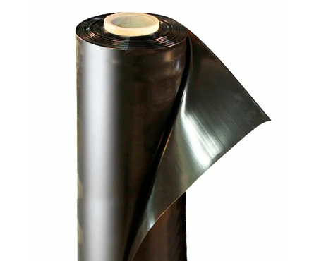 Пленка полиэтиленовая 120 мкм, рукав 1.5 м, 3 м, техническая, черная Фотография_0